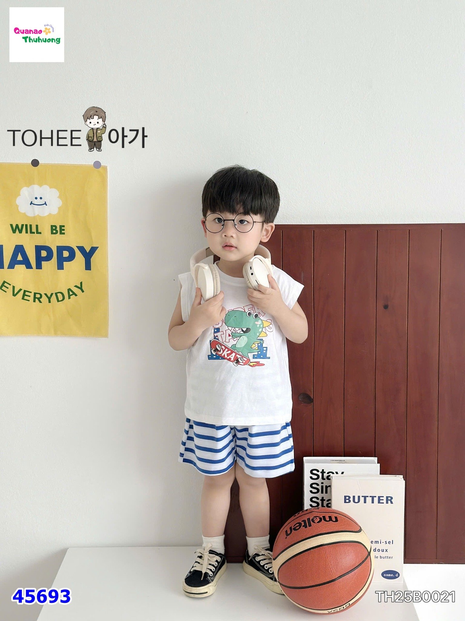 Bộ ToHee trắng khủng long