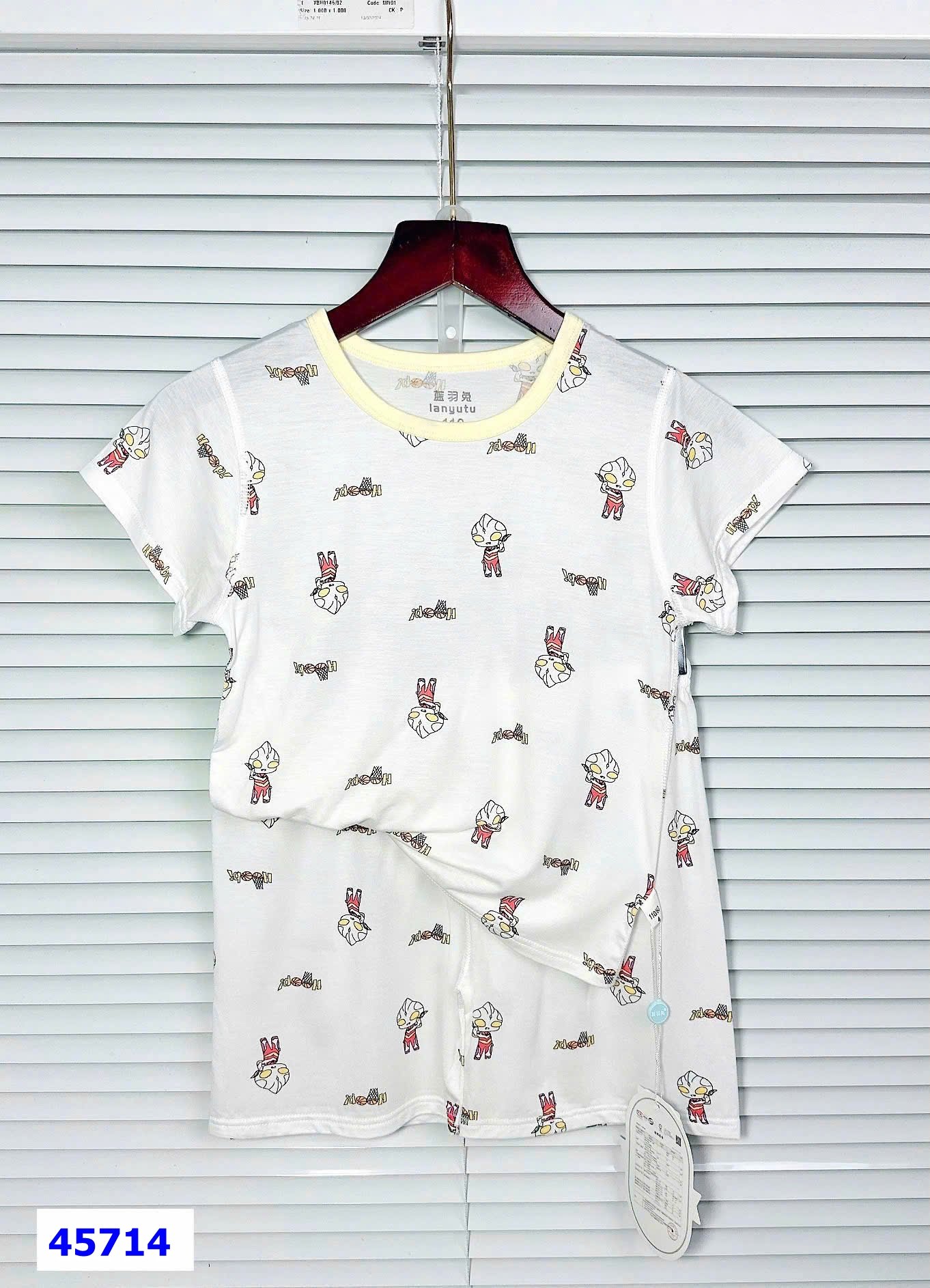 Bộ Tencel trắng siêu nhân