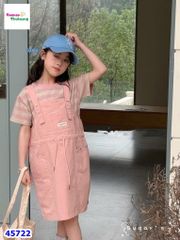 Đầm yếm AK hồng sọc to