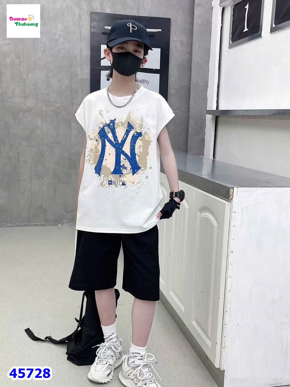 Bộ ngắn trắng NY