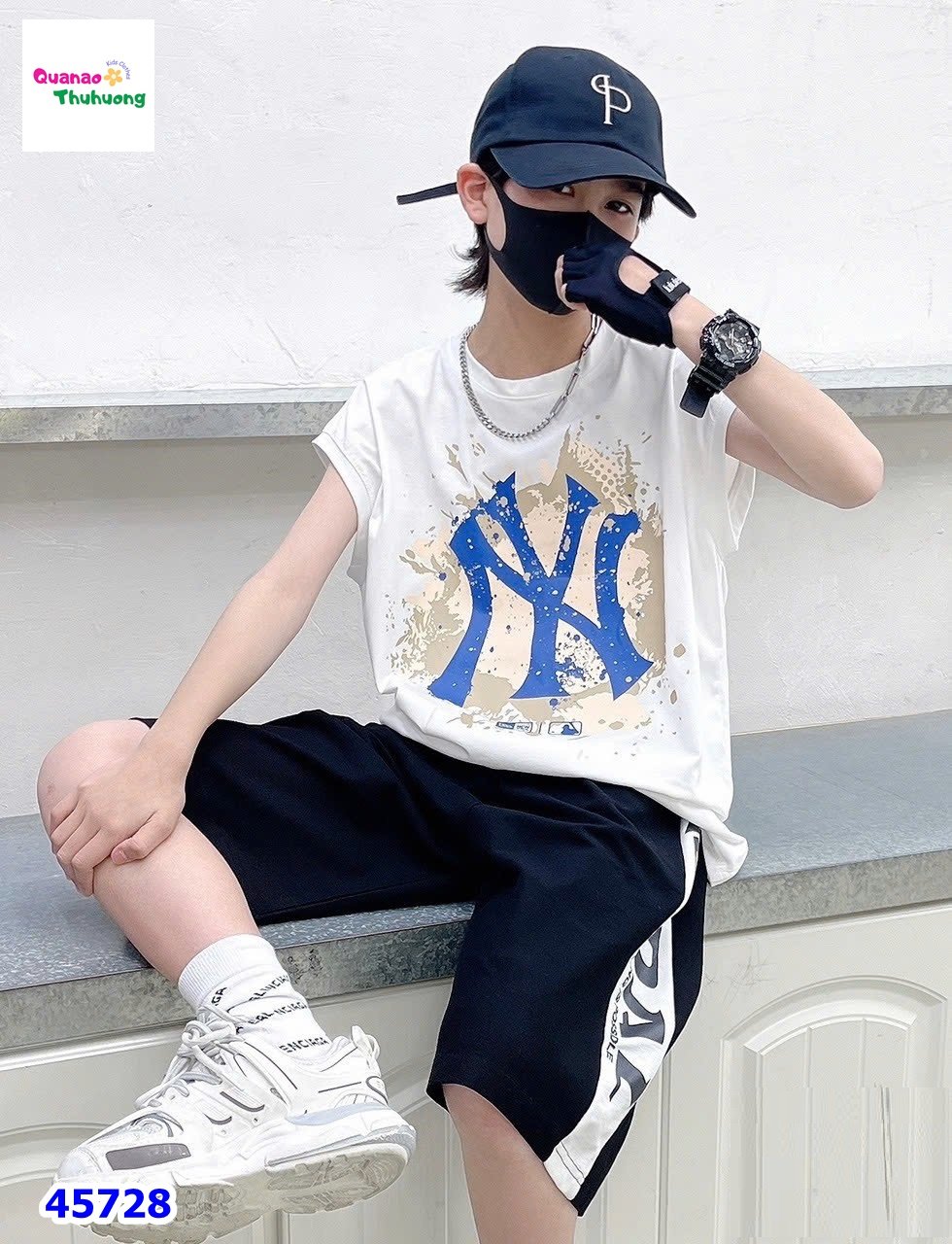 Bộ ngắn trắng NY