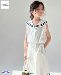 Set váy Sofia trắng thủy thủ