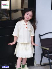 Set váy Annie polo kem đính nơ