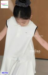 Đầm Melisa polo trắng Smile