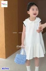 Đầm Melisa polo trắng Smile