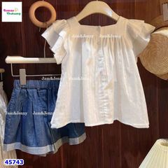 Sét bộ J&J trắng cánh tiên