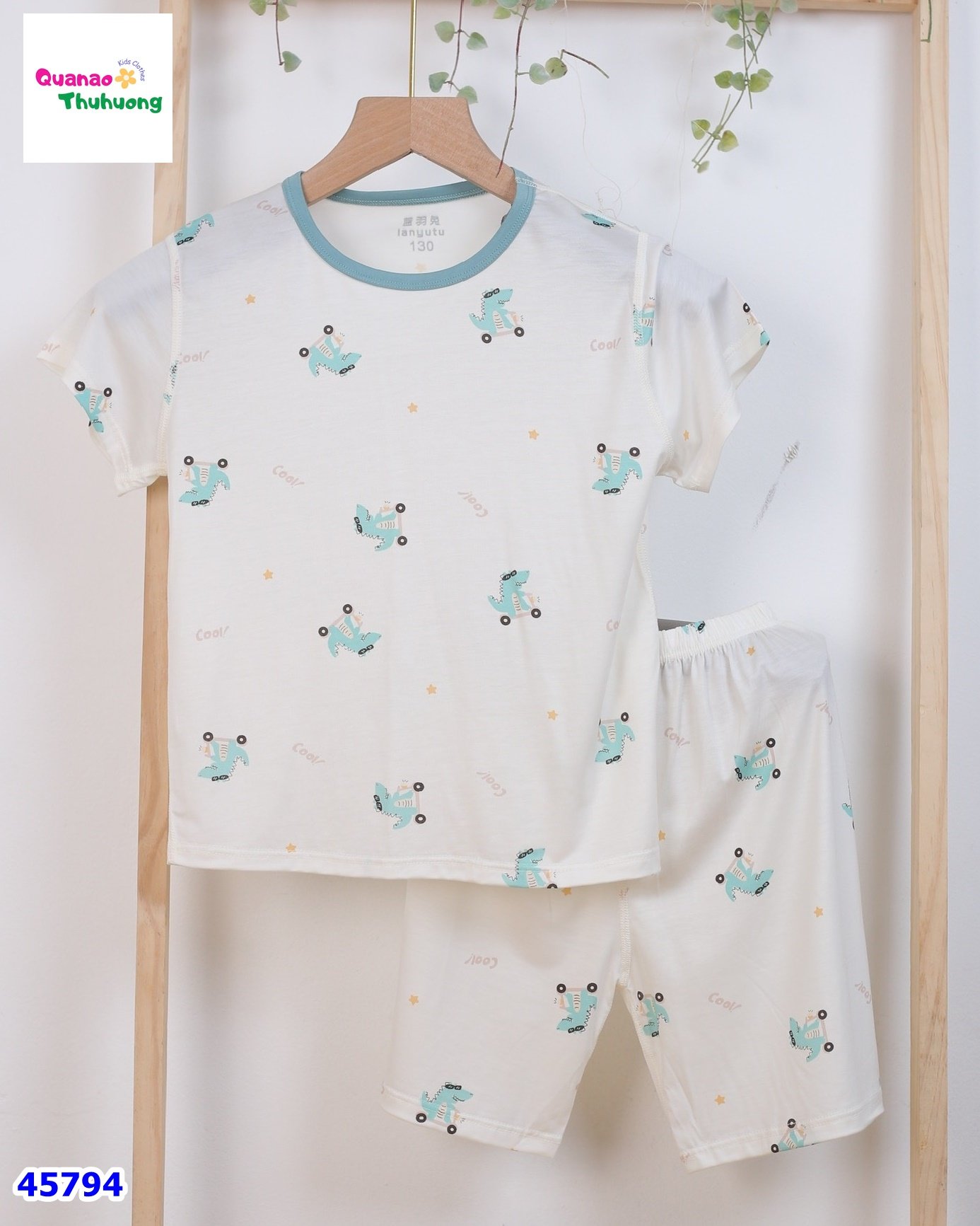 Bộ Tencel kem khủng long