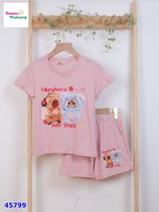Bộ short thun HM hồng BabyThree