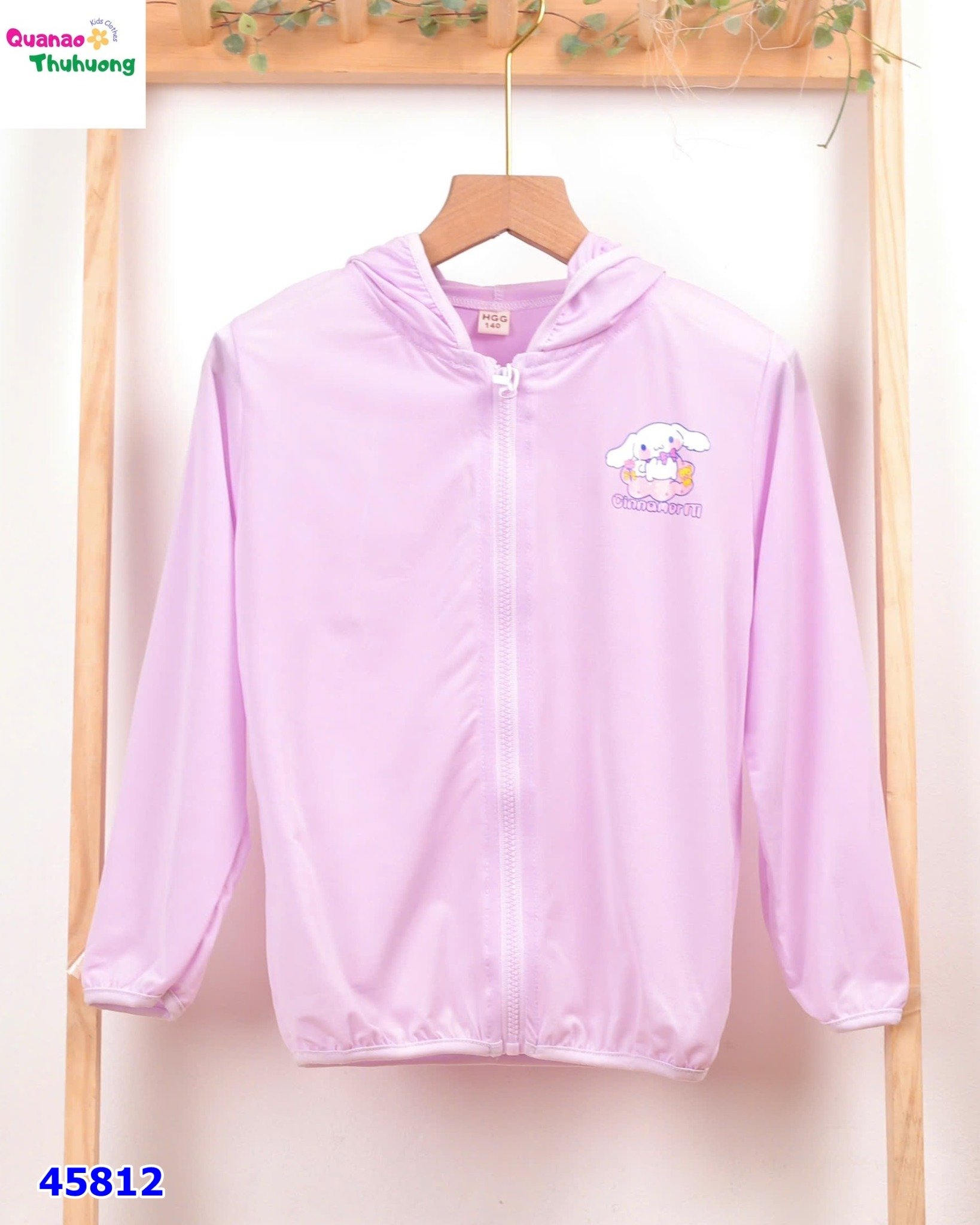 Áo khoác chống nắng tím Cinnamoroll