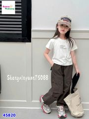 Set bộ AM trắng Everthing, quần túi hộp xanh rêu