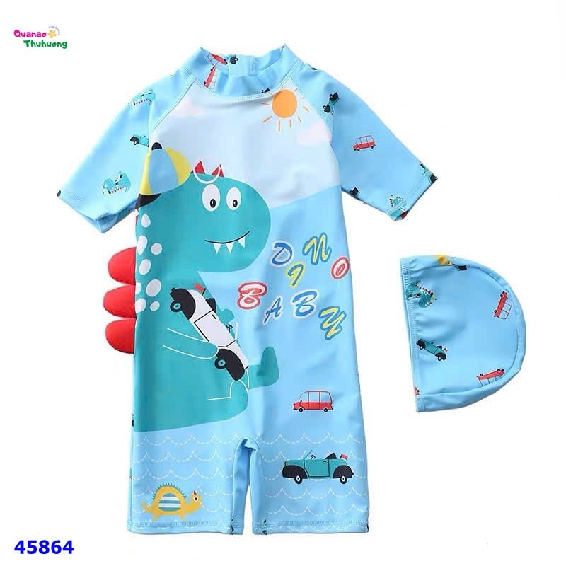 Bộ bơi liền xanh khủng long