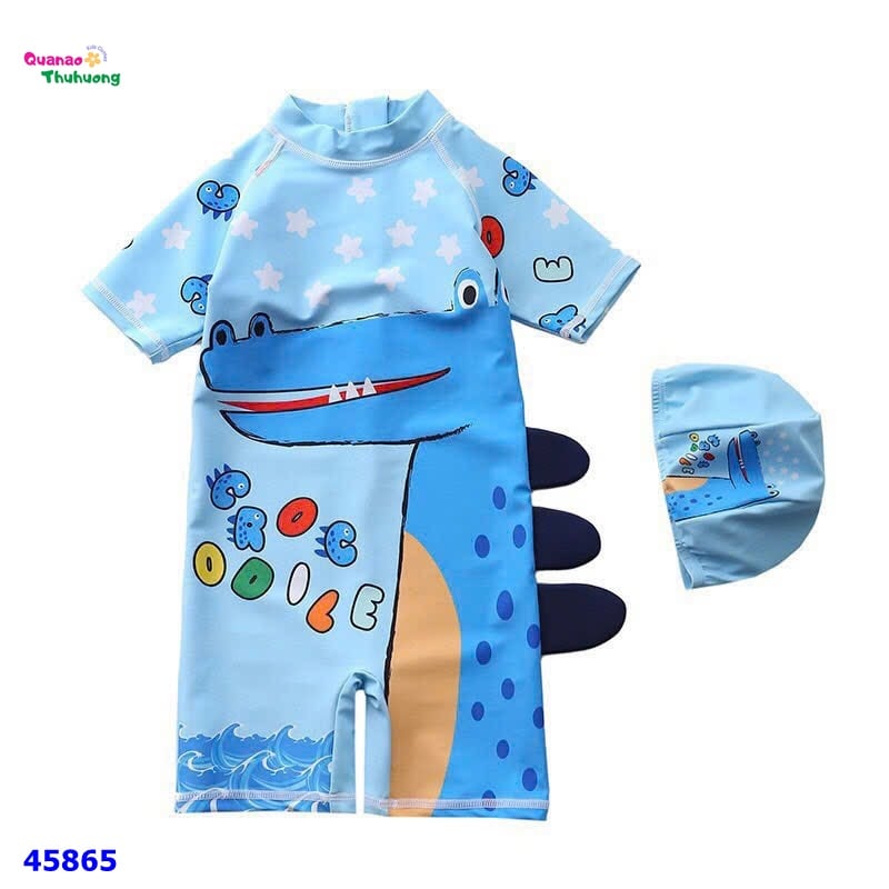 Bộ bơi liền xanh cá sấu
