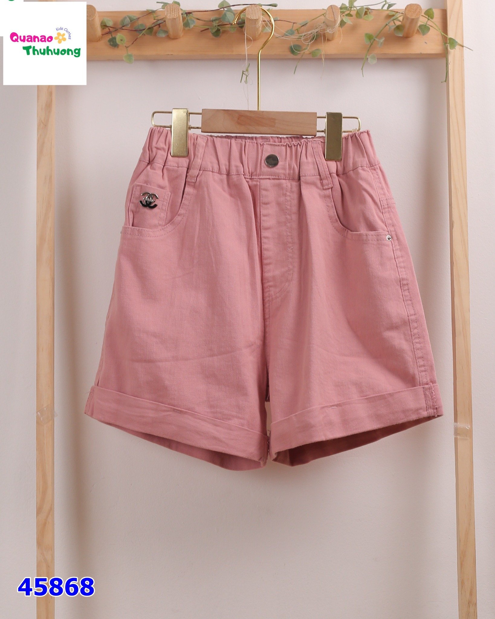 Quần short kaki hồng