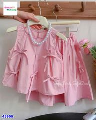 Set Sofia hồng đính nơ