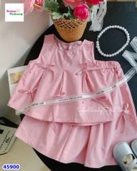 Set Sofia hồng đính nơ