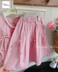 Set Sofia hồng đính nơ