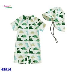 Bộ bơi khủng long kem