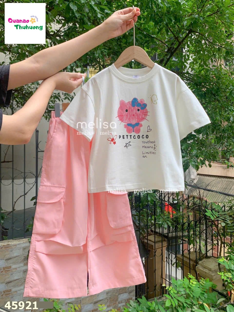 Set bộ Melisa hồng Hello Kitty