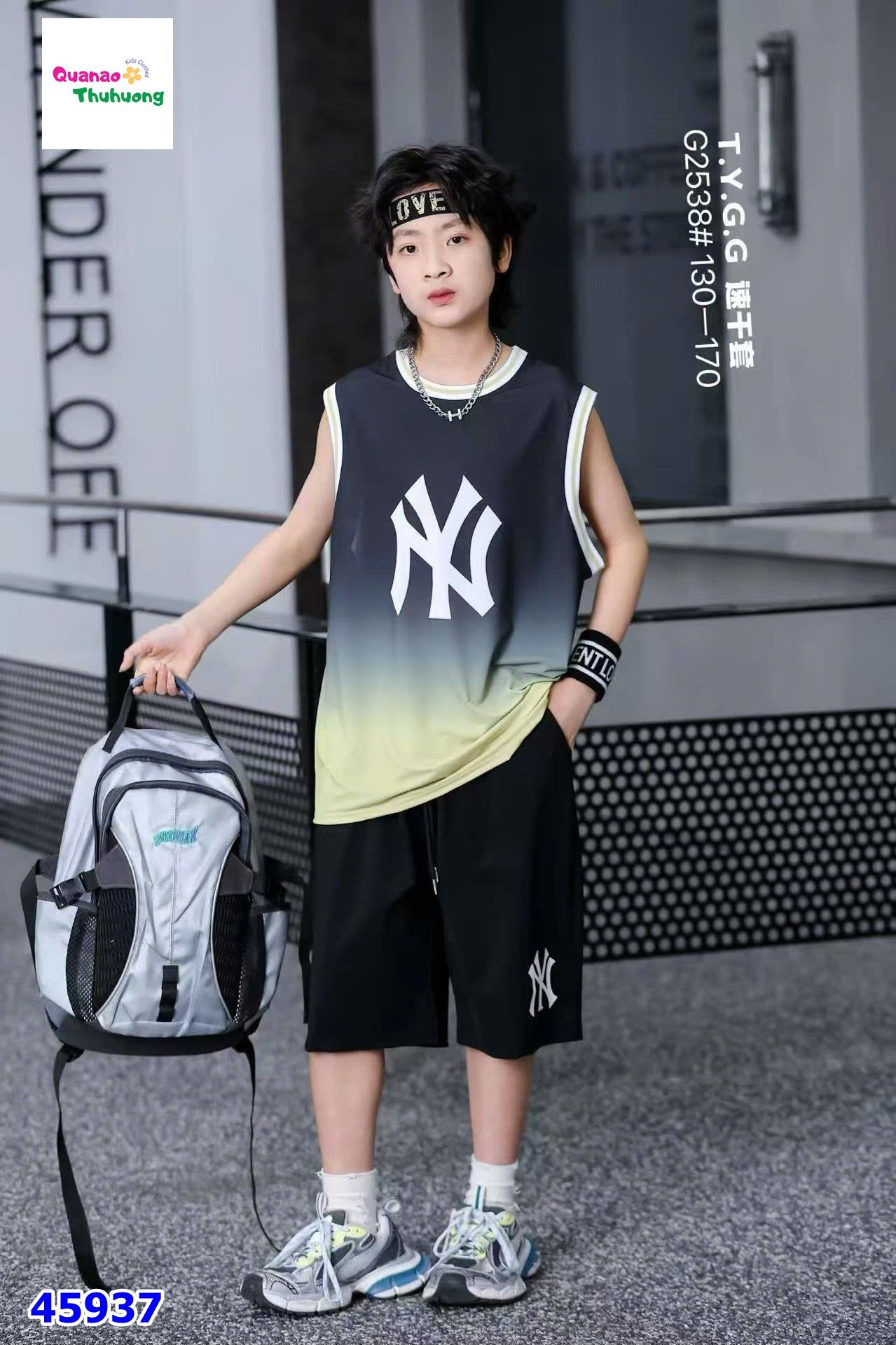 Set bộ thể thao NY vàng loang