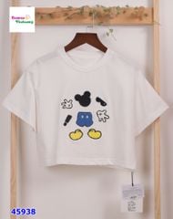 Áo thun Marthin trắng Mickey
