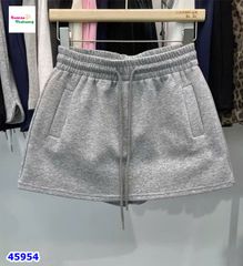 Chân váy thun xám