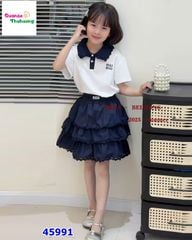 Set váy Mina polo Miu Miu trắng