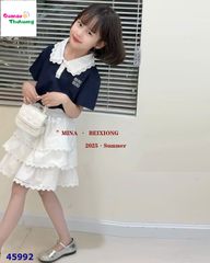 Set váy Mina polo Miu Miu xanh