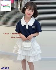 Set váy Mina polo Miu Miu xanh