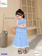 Set váy ChoHee sọc xanh nơ