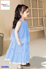 Set váy ChoHee sọc xanh nơ