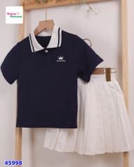 Set váy polo xanh Pretty