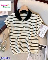Áo thun sọc trắng đen