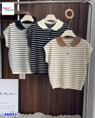 Áo thun sọc trắng đen