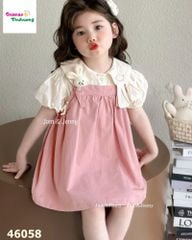 Set đầm yếm J&J hồng thỏ