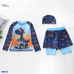 Bộ bơi xanh đen khủng long