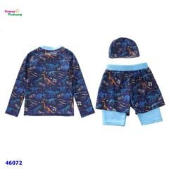 Bộ bơi xanh đen khủng long