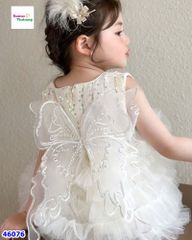 Váy cánh bướm kem