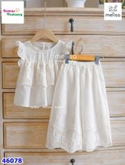 Set bộ Melisa trắng hoa tuyết