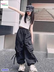 Quần túi hộp đen nơ