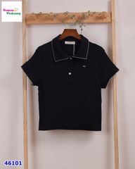 Áo Polo xanh nơ