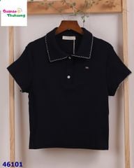 Áo Polo xanh nơ