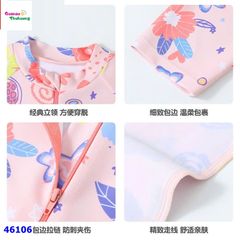 Bộ bơi liền Ylike hoa hồng