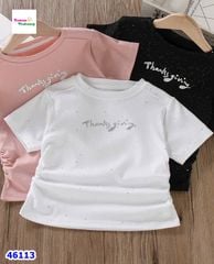 Áo thun trắng Thanks Giving