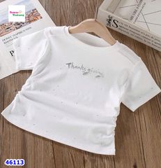 Áo thun trắng Thanks Giving