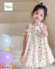 Đầm bí J&J kem chấm bi nhiều màu