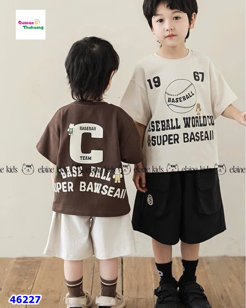 Set Elaine áo kem Baseball