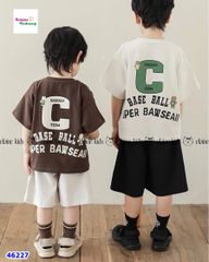 Set Elaine áo kem Baseball