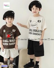 Set Elaine áo kem Baseball