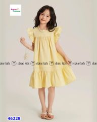 Đầm Elaine vàng tay cánh tiên