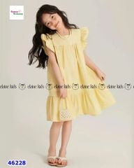 Đầm Elaine vàng tay cánh tiên